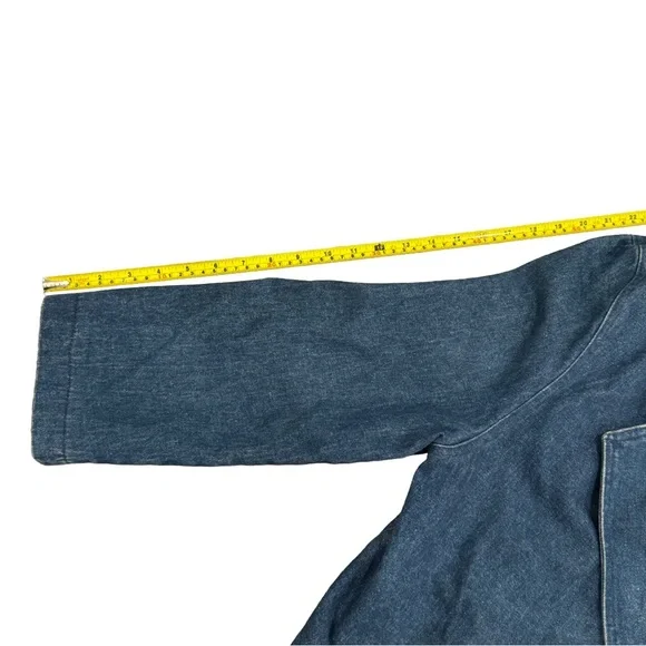 Oscar de la Renta Vintage Denim Jacket w Shearling Collar - Picture 7 of 8